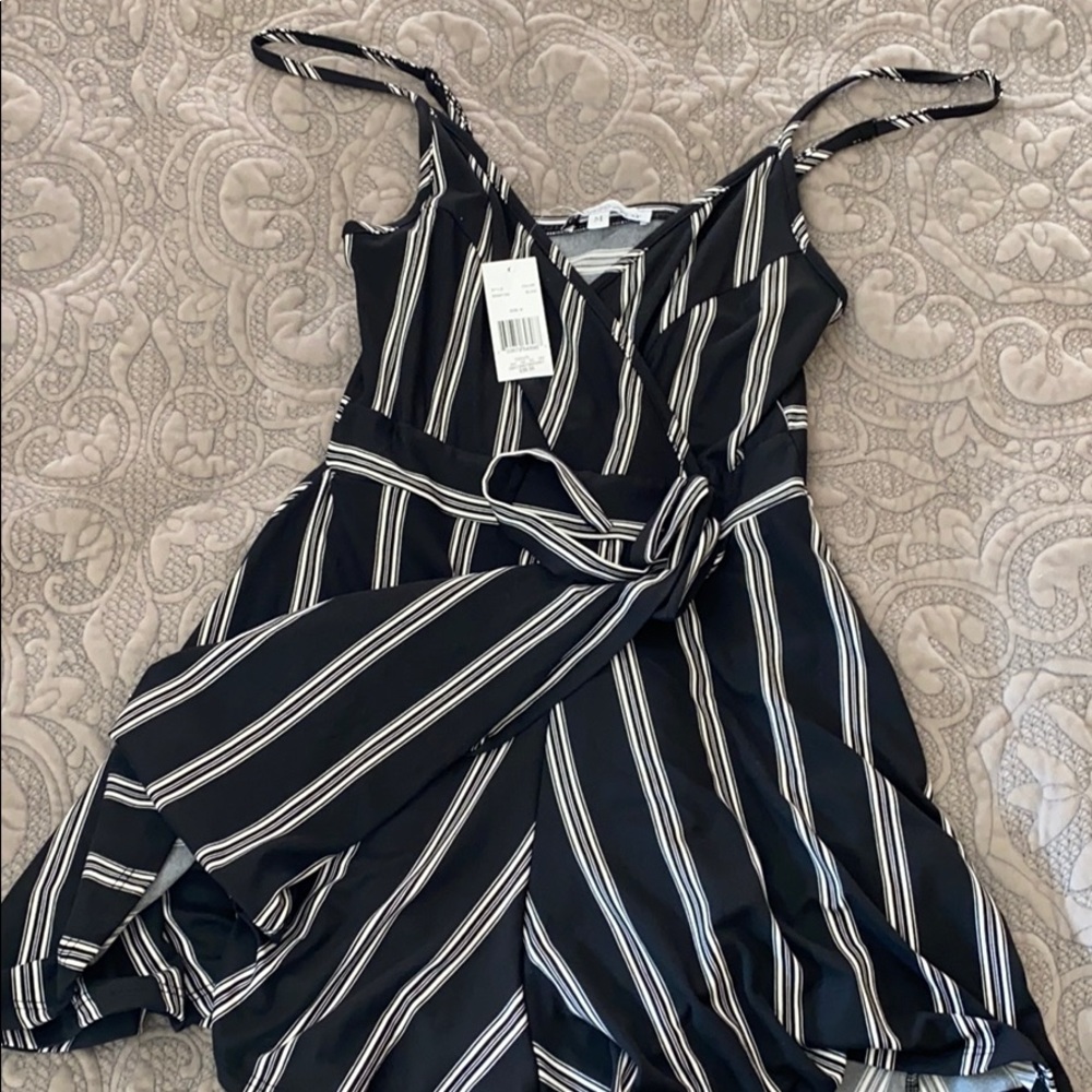 Black and white Romper